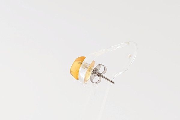 画像5: 【片耳】久慈産琥珀ピアス (5)