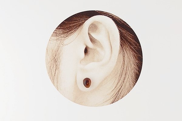 画像6: 【片耳】久慈産琥珀ピアス (6)