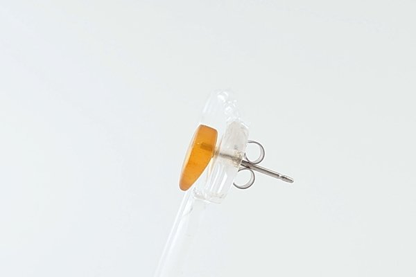 画像4: 【片耳】久慈産琥珀ピアス (4)