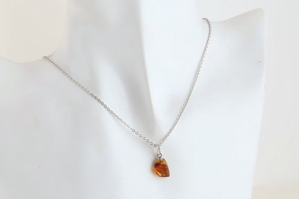 画像6: 久慈産琥珀ペンダント (6)