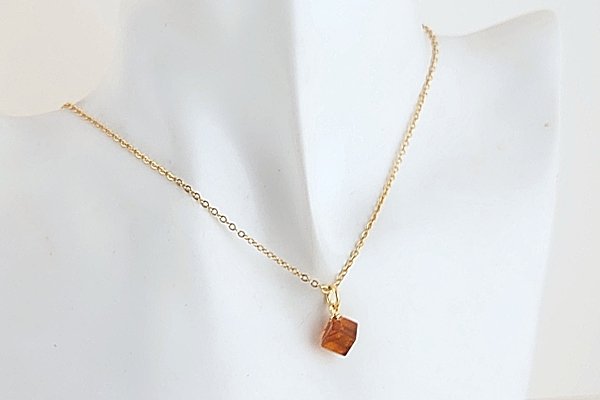 画像6: 久慈産琥珀ペンダント (6)