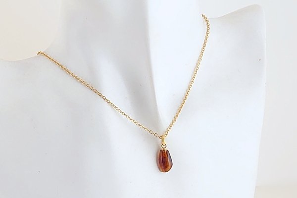 画像6: 久慈産琥珀ペンダント (6)