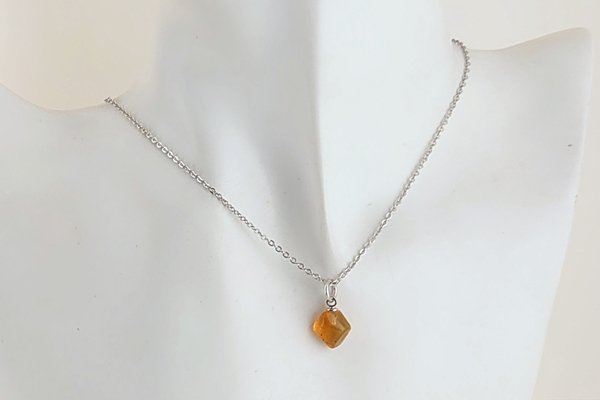 画像6: 久慈産琥珀ペンダント (6)