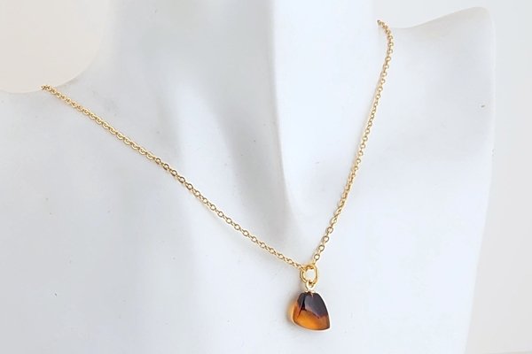 画像6: 久慈産琥珀ペンダント (6)