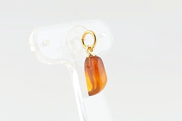 画像4: 久慈産琥珀ペンダント (4)