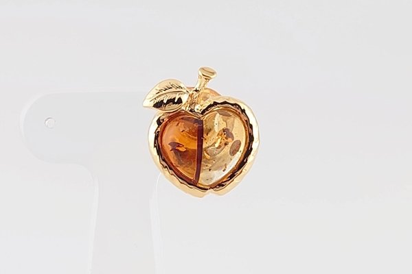 画像1: 琥珀ブローチ (1)