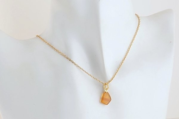 画像6: 久慈産琥珀ペンダント (6)