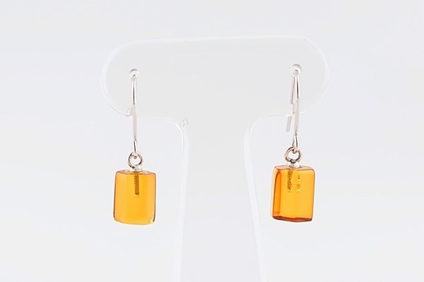 画像1: 琥珀ピアス (1)