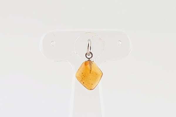 画像1: 久慈産琥珀ペンダント (1)