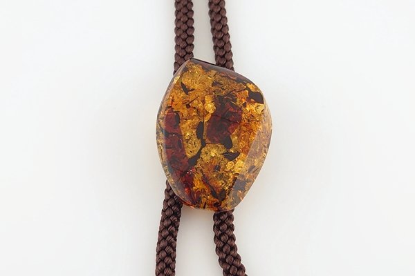 画像2: 琥珀ループタイ (2)