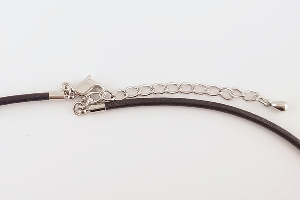 画像5: 琥珀ペンダント（革紐ネックレス付き） (5)