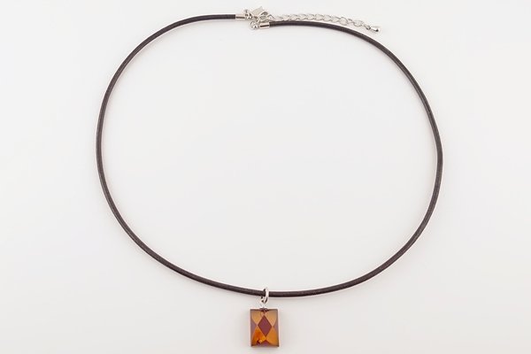 画像4: 琥珀ペンダント（革紐ネックレス付き） (4)