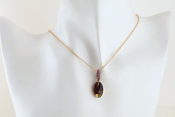 画像6: 琥珀ペンダント (6)