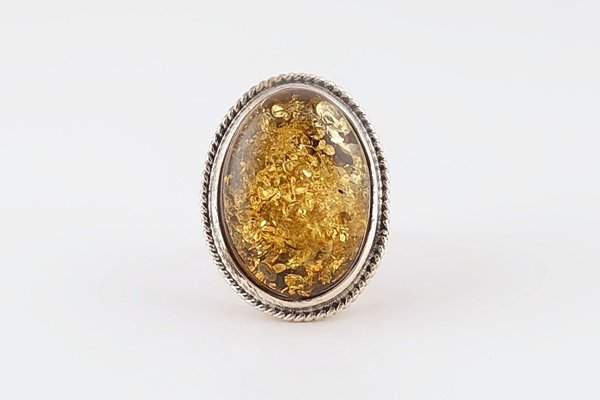 画像2: 琥珀リング (2)