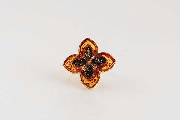 画像1: 琥珀リング (1)