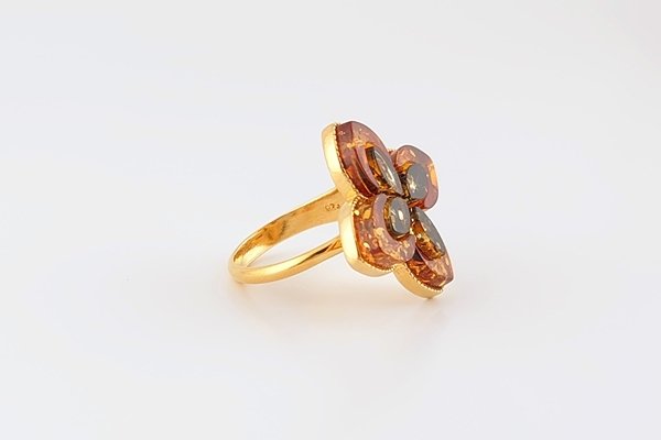 画像5: 琥珀リング (5)