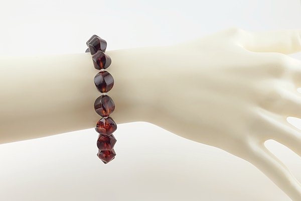 画像3: 久慈産琥珀ブレスレット (3)