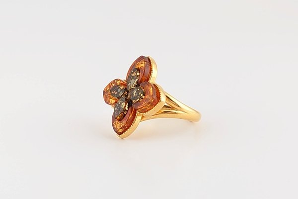 画像2: 琥珀リング (2)