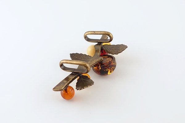 画像4: 琥珀帯留め (4)