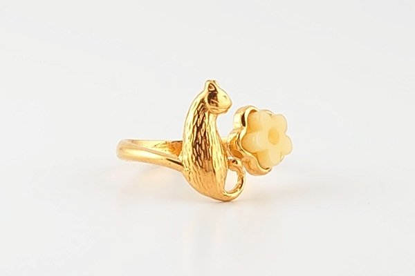 画像6: 琥珀リング (6)