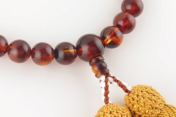 画像3: 久慈産琥珀念珠　女性用 (3)