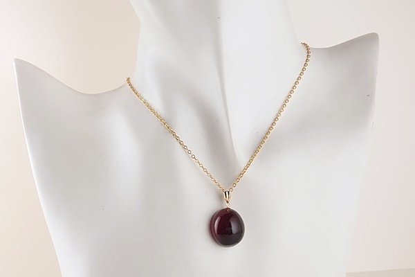 画像5: 久慈産琥珀ペンダント (5)