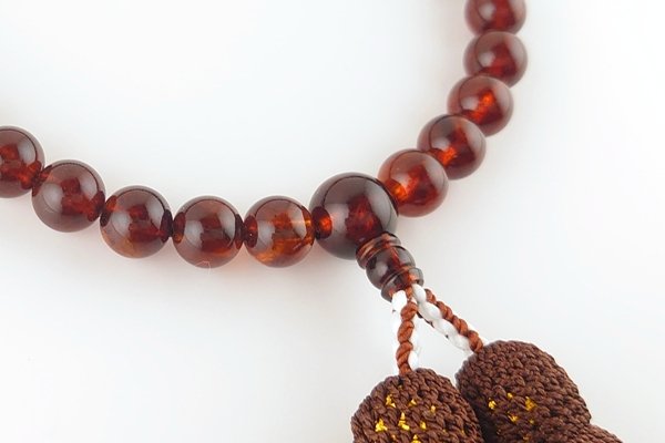 画像3: 久慈産琥珀念珠　女性用 (3)