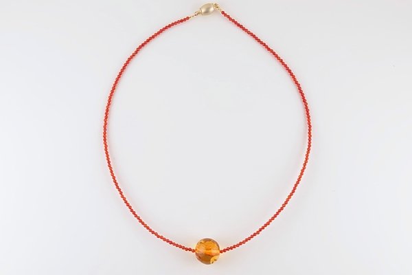 画像2: 琥珀ネックレス (2)