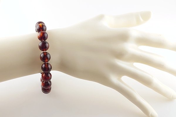 画像4: 久慈産琥珀ブレスレット (4)