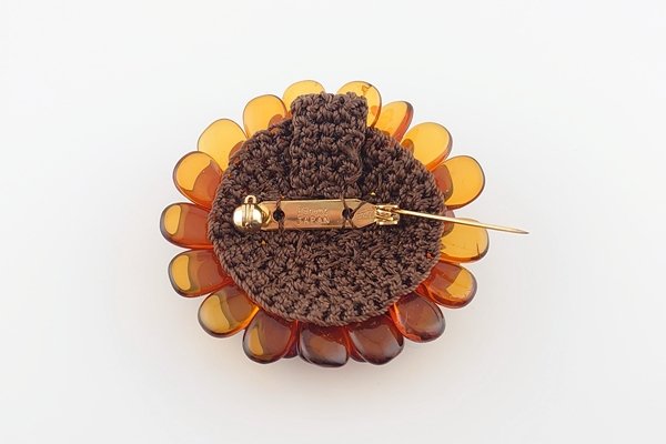 画像6: 琥珀ブローチ（ペンダント兼用） (6)