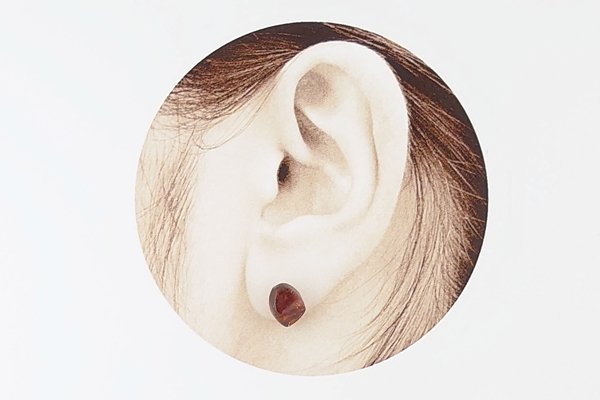 画像6: 【片耳】久慈産琥珀ピアス (6)