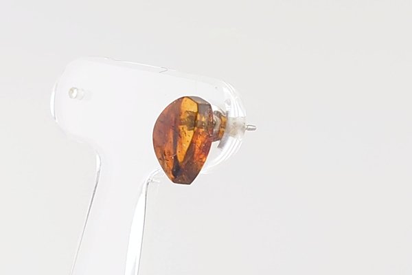 画像3: 【片耳】久慈産琥珀ピアス (3)