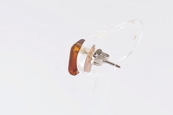 画像5: 【片耳】久慈産琥珀ピアス (5)