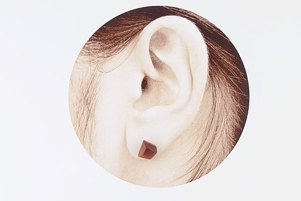 画像7: 【片耳】久慈産琥珀ピアス (7)