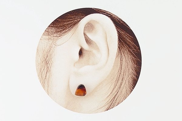 画像6: 【片耳】久慈産琥珀ピアス (6)