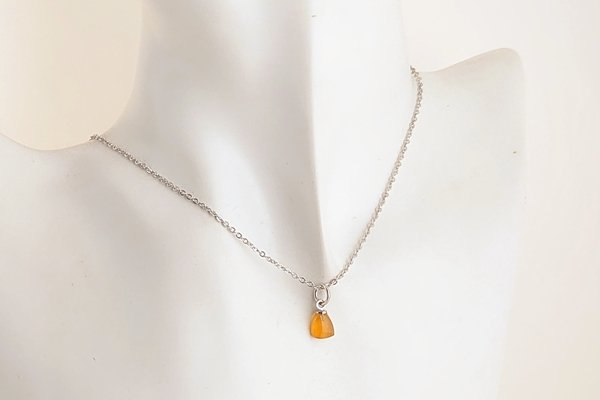 画像7: 久慈産琥珀ペンダント (7)