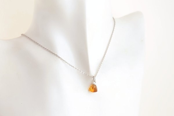 画像6: 久慈産琥珀ペンダント (6)