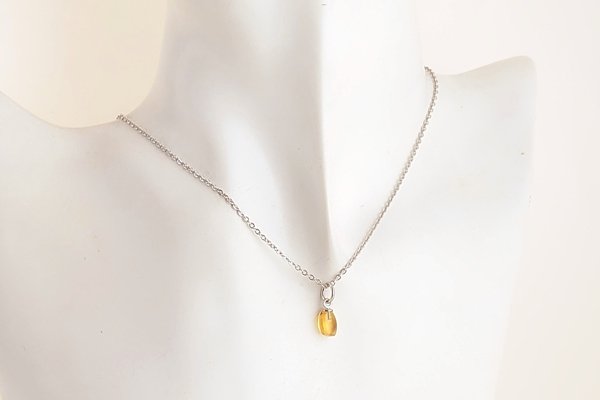 画像6: 久慈産琥珀ペンダント (6)