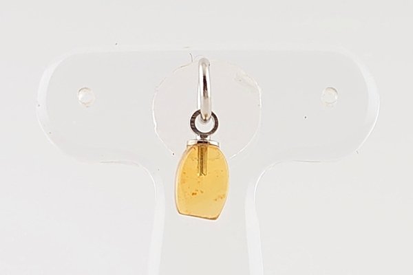 画像1: 久慈産琥珀ペンダント (1)