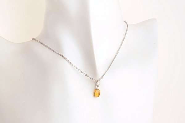 画像6: 久慈産琥珀ペンダント (6)