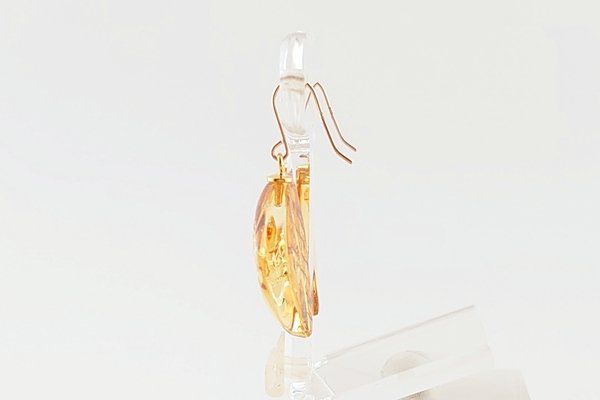 画像3: 琥珀ピアス (3)