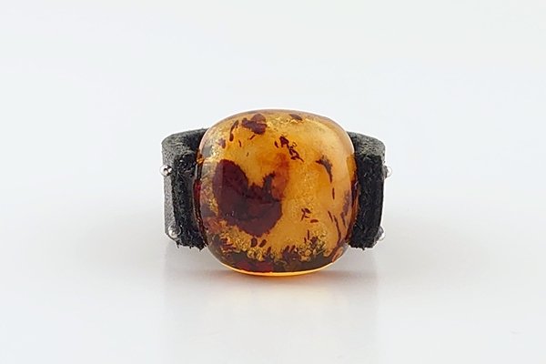 画像1: 琥珀リング (1)