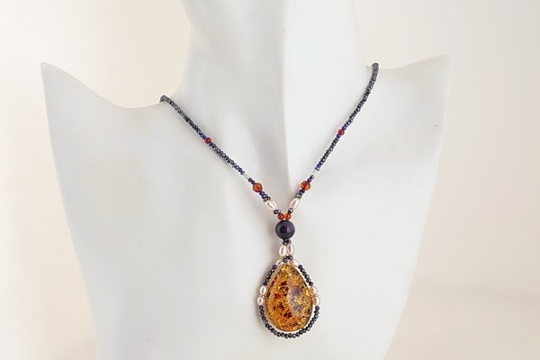 画像6: 琥珀ネックレス (6)