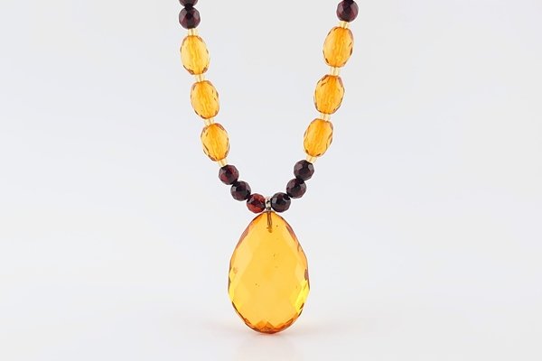 画像2: 琥珀ネックレス (2)