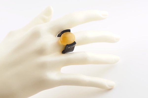 画像6: 琥珀リング (6)