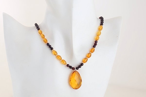 画像7: 琥珀ネックレス (7)