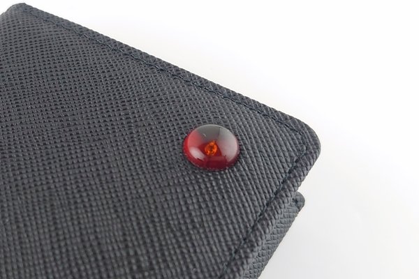 画像2: 琥珀名刺入れ・ワイン (2)