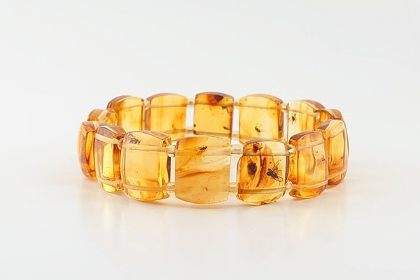 画像2: 虫入り琥珀ブレスレット (2)
