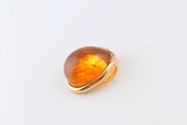 画像7: 久慈産琥珀ペンダント (7)