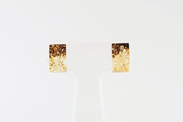 画像2: 琥珀ピアス (2)